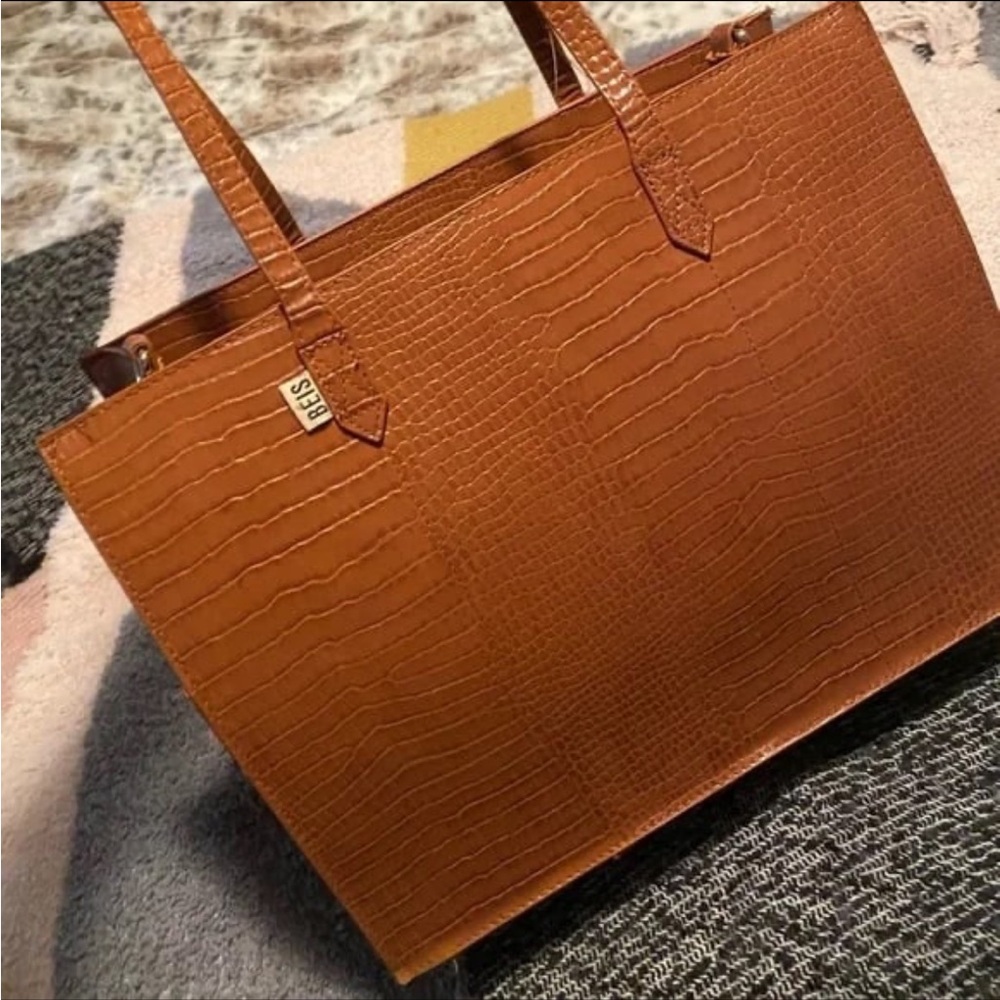 BEIS Work Tote in Maple Croc